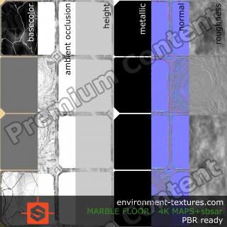 PBR substance texture marble floor damaged DOWNLOAD